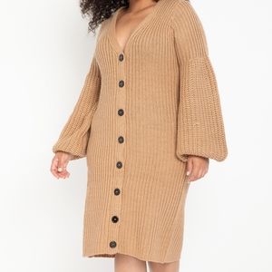 Cardigan Sweater Dress- with tags attached